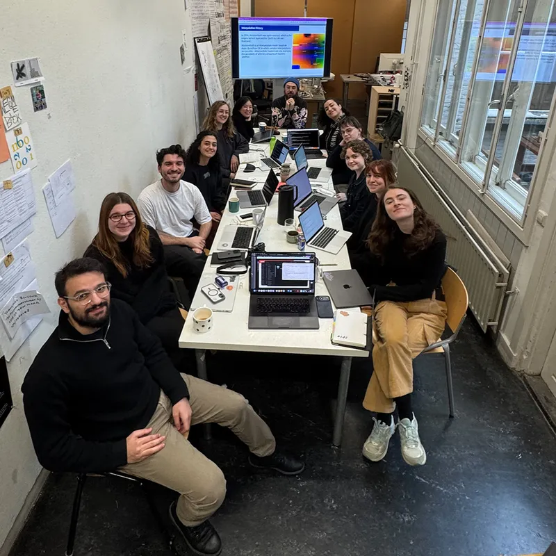 Group photo of all the TM26 students in the studio. Image: TypeMedia archive, 2026