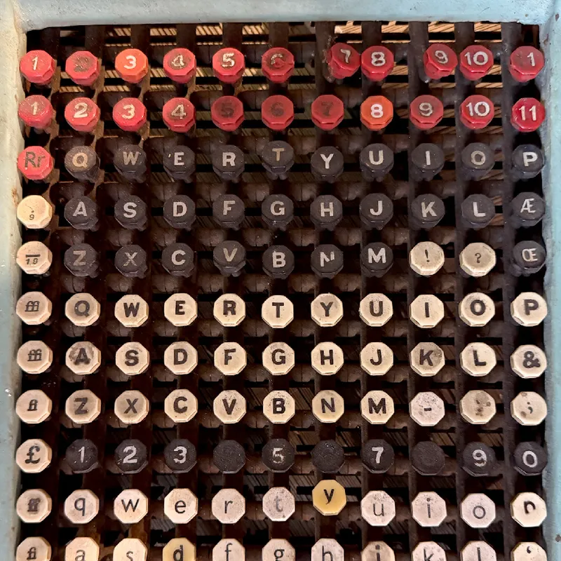 An old Monotype keyboard, from the time when they made things.